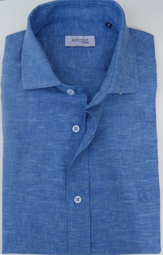 CAMISA SPORT LINO AZUL