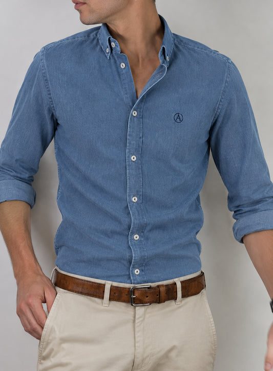 CAMISA DENIM CLARO