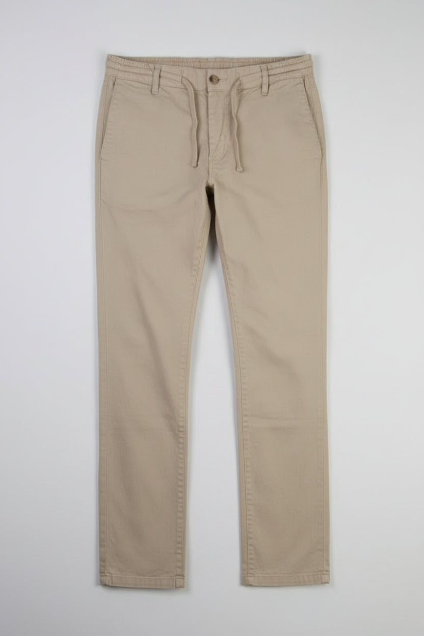 PANTALON ALGODON LINO BEIGE