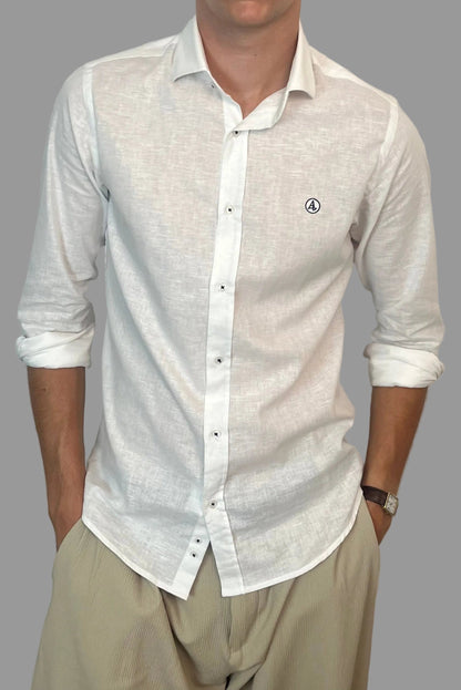 CAMISA LINO BLANCA