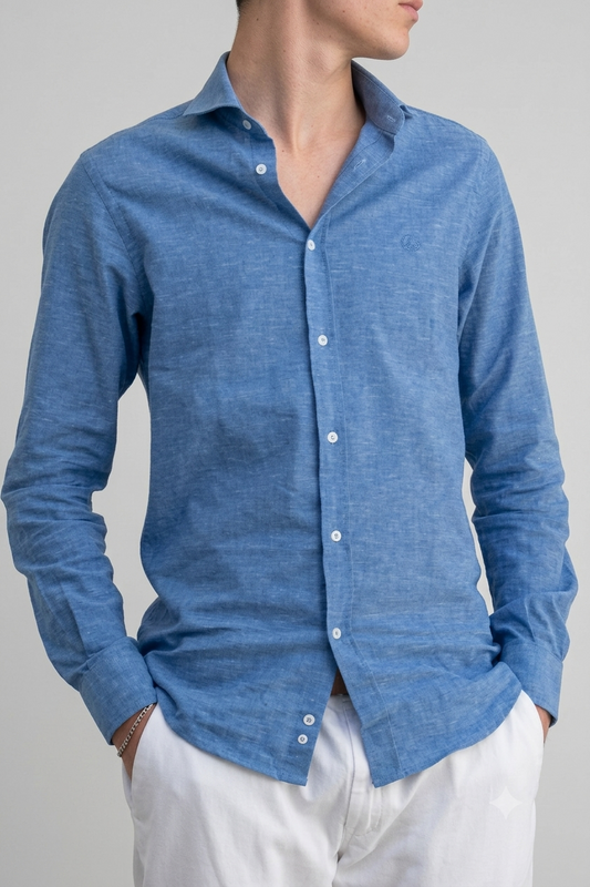 CAMISA SPORT LINO AZUL