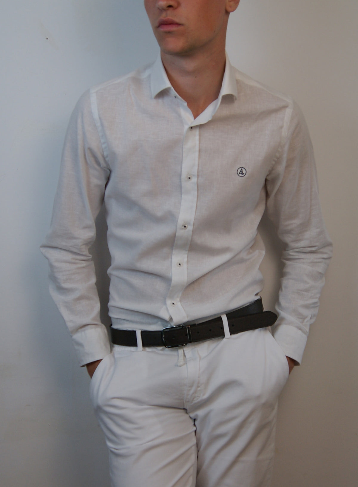 CAMISA LINO BLANCA