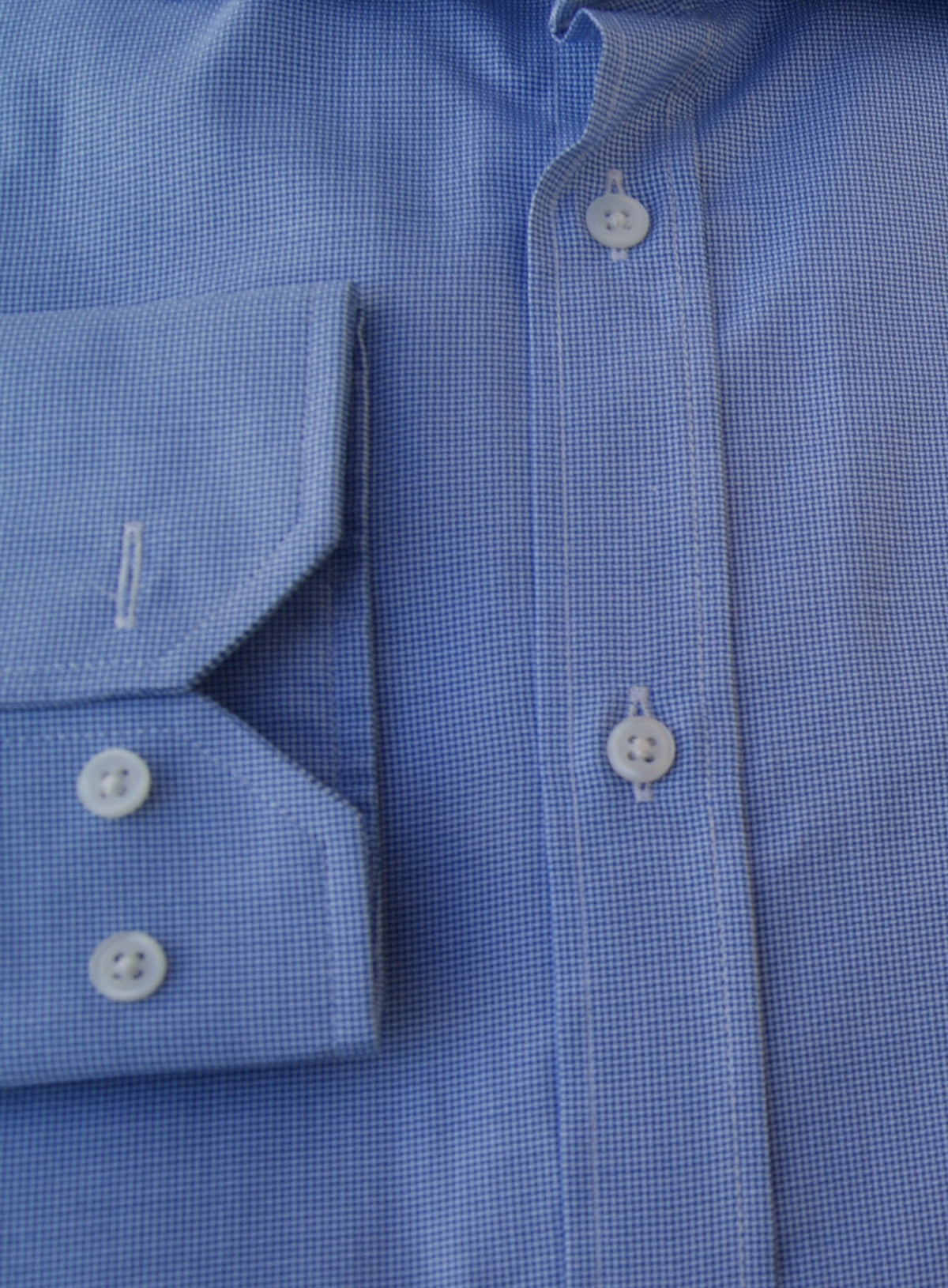 CAMISA CUADROS AZULES , CUELLO SEMI CUTAWAY