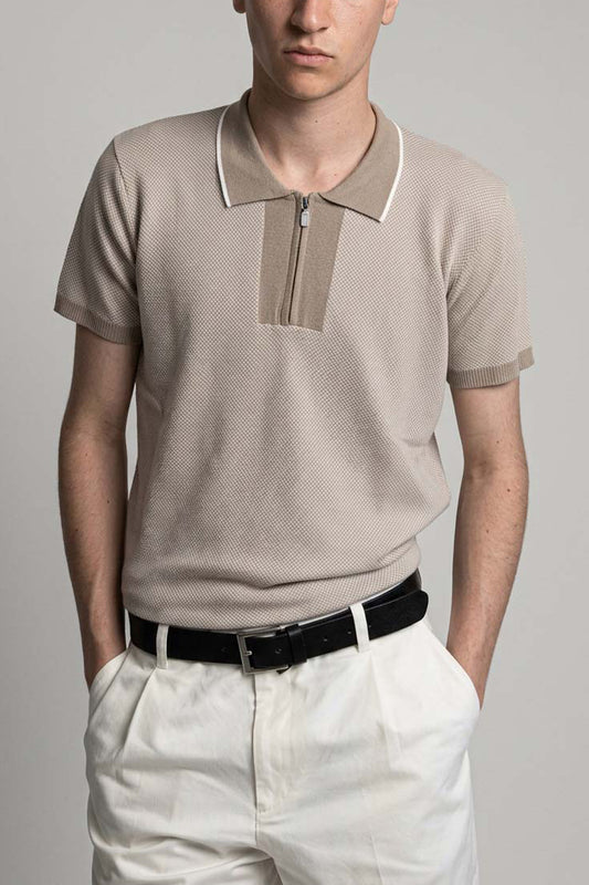POLO DE PUNTO CON CREMALLERA