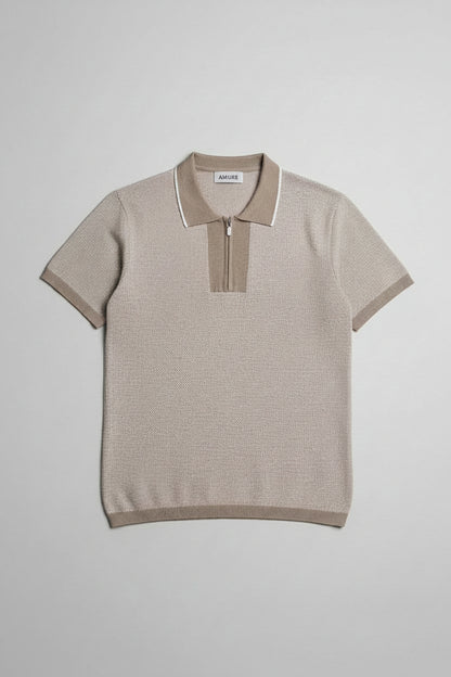 POLO DE PUNTO CON CREMALLERA